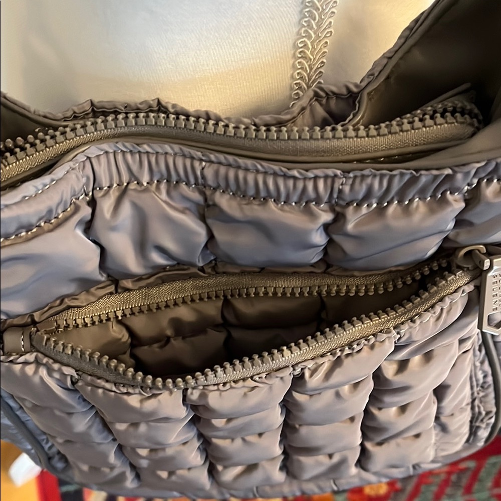 Sol and Selene Gray Quilted Crossbody Bag - Picture 6 of 7